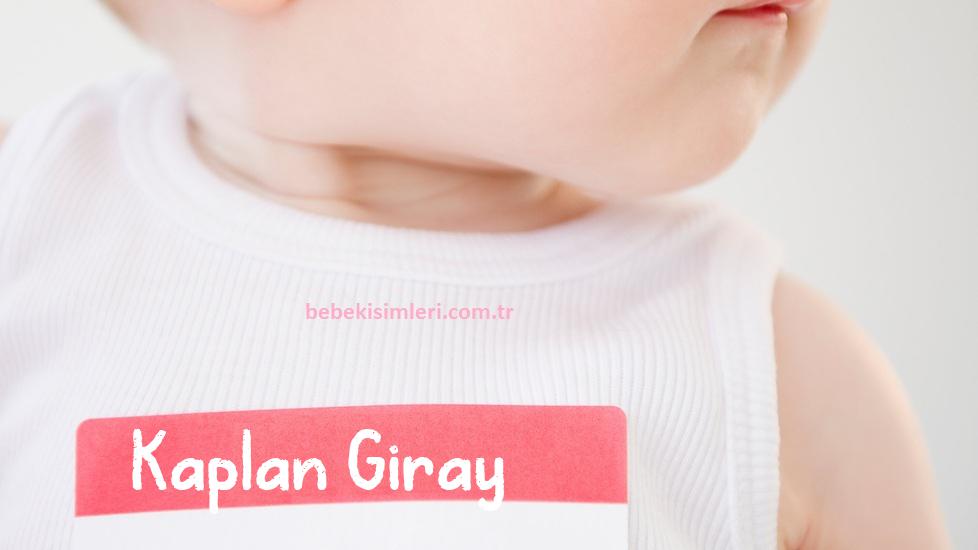 Kaplan Giray İsminin Anlamı Nedir?